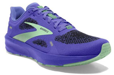 Image of Brooks Launch 9 Running Shoes - Womens, Medium, Blue Iris/Ebony/Green, 9.5, 1203731B525.095