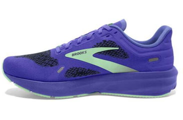 Image of Brooks Launch 9 Running Shoes - Womens, Medium, Blue Iris/Ebony/Green, 9.5, 1203731B525.095