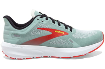 Image of Brooks Launch 9 Running Shoes - Womens, Medium, Blue Surf/Black/Cherry Tomato, 5.0, 1203731B413.050