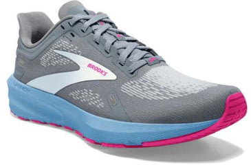 Image of Brooks Launch 9 Running Shoes - Womens, Medium, Grey/Blue/Pink, 7.0, 1203731B016.070