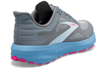 Image of Brooks Launch 9 Running Shoes - Womens, Medium, Grey/Blue/Pink, 7.0, 1203731B016.070