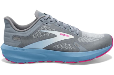 Image of Brooks Launch 9 Running Shoes - Womens, Medium, Grey/Blue/Pink, 7.0, 1203731B016.070