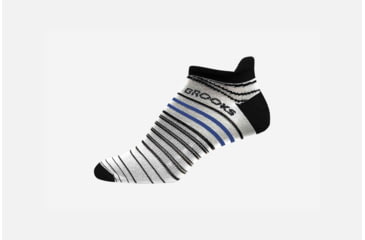 Image of Brooks Launch Lightweight Tab, White/Black, White/Black, Large 742086-White/Black-L