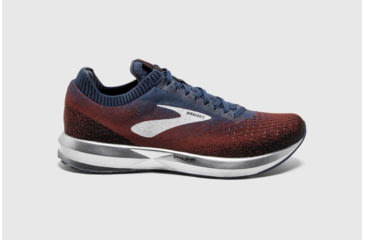 Image of Brooks Levitate 2 Mens Road Running Shoes, Chili/Navy/Black, 9.5 US, Medium, 1102901D689.095