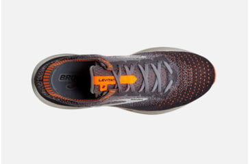 Image of Brooks Levitate 2 Mens Road Running Shoes, Grey/Black/Orange, 10 US, Medium, 1102901D026.100