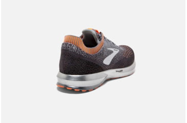 Image of Brooks Levitate 2 Mens Road Running Shoes, Grey/Black/Orange, 10 US, Medium, 1102901D026.100