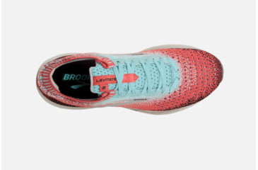 Image of Brooks Levitate 2 Womens Road Running Shoes, Coral/Blue/Black, 12 US, Medium, 1202791B872.120