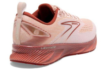 Image of Brooks Levitate 6 Running Shoes - Womens, Medium, Peach Whip/Pink, 7.0, 1203831B662.070