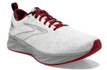 Image of Brooks Levitate 6 Running Shoes - Womens, Medium, White/Red/Silver, 10.0, 1203831B192.100