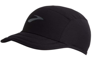 Image of Brooks Lightweight Packable Hat, Black, OSFA, 280458001.010