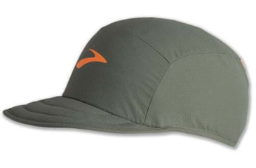 Image of Brooks Lightweight Packable Hat, Dark Pebble/Live Wire, OSFA, 280458378.010