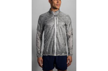 Image of Brooks LSD Jacket - Mens, Ash Static, Large, 211100057.035