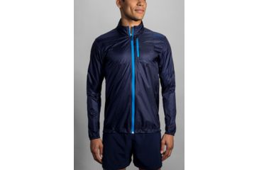 Image of Brooks LSD Jacket - Mens, Navy/Azul, Extra Large, 211100419.040