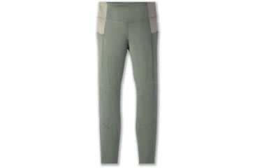 Image of Brooks Method 7/8 Tight - Womens, Dark Pebble/Pebble, S, 221524389.025