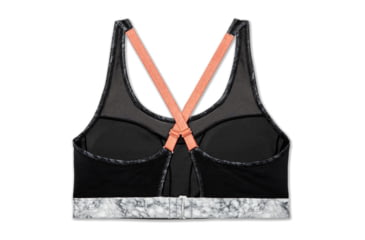 Image of Brooks Moving Comfort FastForward Crossback Bra - Womens, Black Marble/Rose Gold, S, 300633089.025