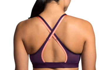 Image of Brooks Moving Comfort FastForward Free Bra - Womens, Berry/Rose Gold, S, 300636543.025