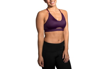 Image of Brooks Moving Comfort FastForward Free Bra - Womens, Berry/Rose Gold, S, 300636543.025