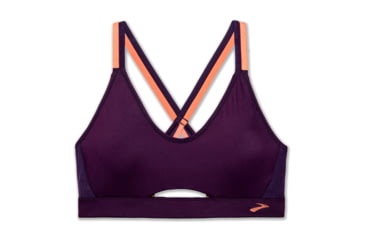 Image of Brooks Moving Comfort FastForward Free Bra - Womens, Berry/Rose Gold, S, 300636543.025