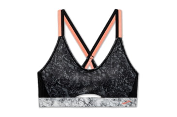 Image of Brooks Moving Comfort FastForward Free Bra - Womens, Black Marble/Rose Gold, S, 300636089.025