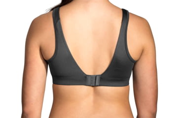 Image of Brooks Moving Comfort Fiona Bra - Womens, Black/Asphalt, 32-D, 350064019.0321D