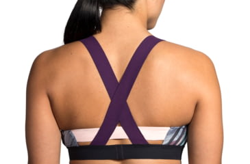 Image of Brooks Moving Comfort Hot Shot Bra - Womens, Berry Canyon/Black/Berry, XL, 300638578.04