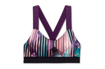 Image of Brooks Moving Comfort Hot Shot Bra - Womens, Berry Canyon/Black/Berry, XL, 300638578.04