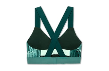Image of Brooks Moving Comfort Hot Shot Bra - Womens, Teal Canyon/Teal/Forest, S, 300638380.025