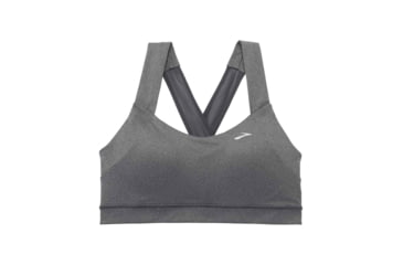 Image of Brooks Moving Comfort UpLift Crossback Bra - Womens, Heather Asphalt, XXL, 300616020.045
