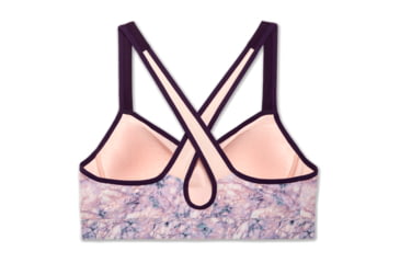 Image of Brooks Moving Comfort UpRise Crossback Bra - Womens, Quartz Marble/Berry, M, 300614616.03