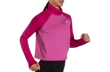 Image of Brooks Notch Thermal Long Sleeve 2.0 - Womens, Htr Frosted Mauve/Mauve, Large, 221567636.04