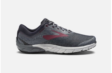 Image of Brooks PureCadence 7 Mens Road Running Shoes, Ebony/Dark Red/Black, 8.5 US, Medium, 1102741D012.085