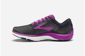 Image of Brooks PureCadence 7 Womens Road Running Shoes, Black/Purple/Multi, 11.5 US, Medium, 1202611B023.115