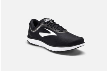 Image of Brooks PureFlow 7 Mens Road Running Shoes, Black/White, 9.5 US, Medium, 1102751D048.095