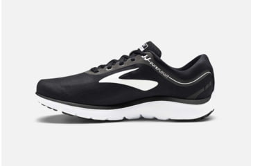 Image of Brooks PureFlow 7 Mens Road Running Shoes, Black/White, 9.5 US, Medium, 1102751D048.095