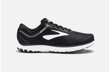 Image of Brooks PureFlow 7 Mens Road Running Shoes, Black/White, 9.5 US, Medium, 1102751D048.095