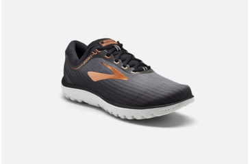 Image of Brooks PureFlow 7 Mens Road Running Shoes, Grey/Black/Copper, 7 US, Medium, 1102751D045.070