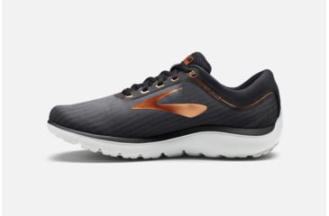 Image of Brooks PureFlow 7 Mens Road Running Shoes, Grey/Black/Copper, 7 US, Medium, 1102751D045.070