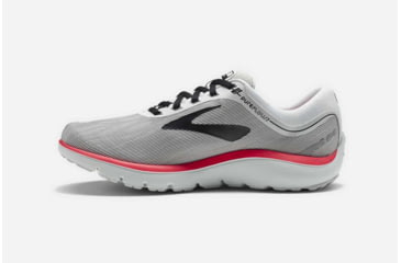Image of Brooks PureFlow 7 Womens Road Running Shoes, Grey/Black/Pink, 7.5 US, Medium, 1202621B078.075