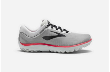 Image of Brooks PureFlow 7 Womens Road Running Shoes, Grey/Black/Pink, 7.5 US, Medium, 1202621B078.075