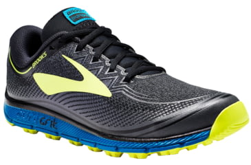 Image of Brooks PureGrit 6 Trail Running Shoe - Men's-Black/Turkish Tile/Nightlife-Medium-9