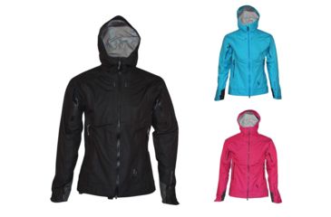Image of Brooks-Range Armor Jacket Womens, Black, Blue, Deep Fuchsia