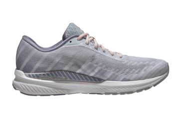 Image of Brooks Ravenna 10 - Womens, White/Grey/Pale Peach, Medium, 8.0, 1202861B110.080