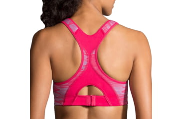 Image of Brooks Rebound Racer Sports Bra, Dahlia Ikat Jacquard, 32 C, 350037690.0321C