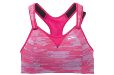 Image of Brooks Rebound Racer Sports Bra, Dahlia Ikat Jacquard, 34 C, 350037690.0341C