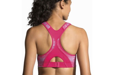 Image of Brooks Rebound Racer Sports Bra, Dahlia Ikat Jacquard, 34 C, 350037690.0341C