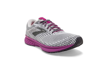 Image of Brooks Revel 3 - Womens, Grey/Primer/Hollyhock, Medium, 6.5, 1203021B034.065