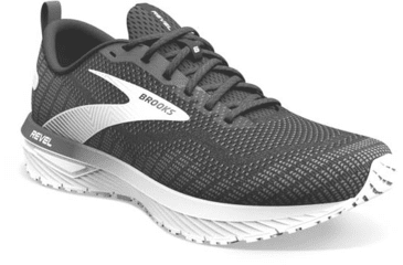 Image of Brooks Revel 6 Running Shoes - Womens, Medium, Black/Blackened Pearl/White, 9.0, 1203861B012.090