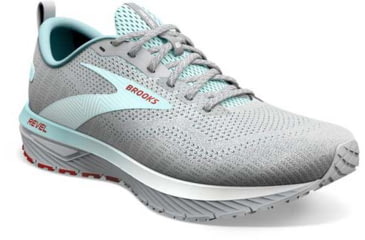 Image of Brooks Revel 6 Running Shoes - Womens, Medium, Oyster Mushroom/Alloy/Blue, 7.5, 1203861B459.075