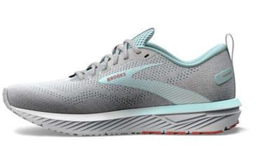 Image of Brooks Revel 6 Running Shoes - Womens, Medium, Oyster Mushroom/Alloy/Blue, 7.5, 1203861B459.075