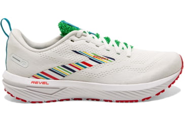Image of Brooks Revel 6 Running Shoes - Womens, Medium, White/Green/Red, 6.0, 1203861B109.060